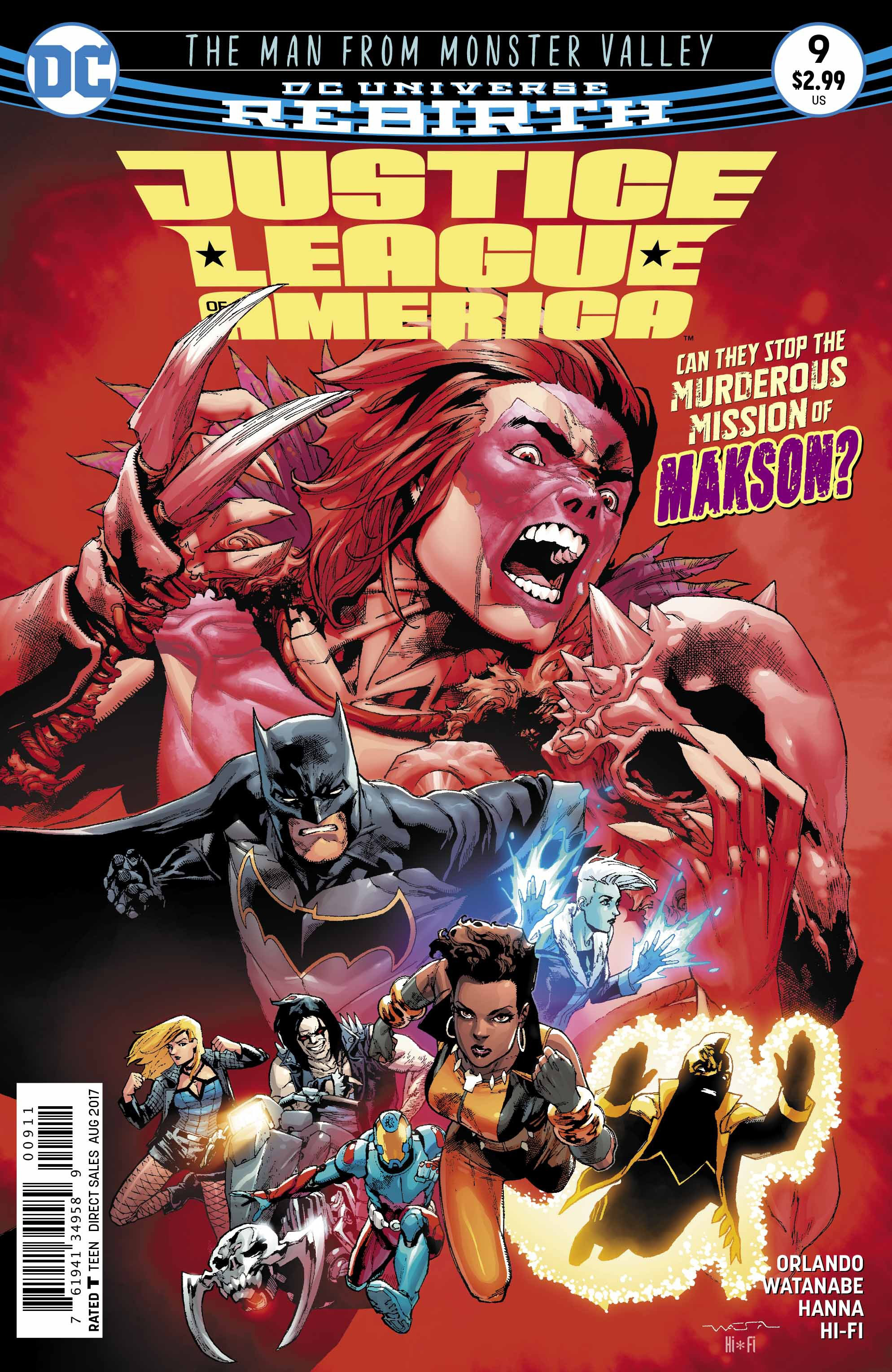 Justice League of America #9 cover