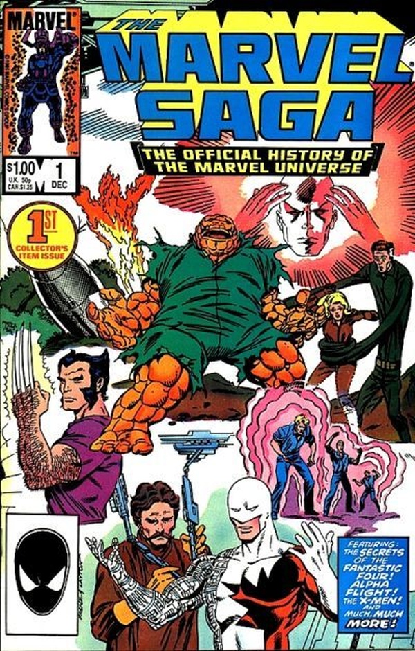 The Marvel Saga the Official History of the Marvel Universe #1 cover