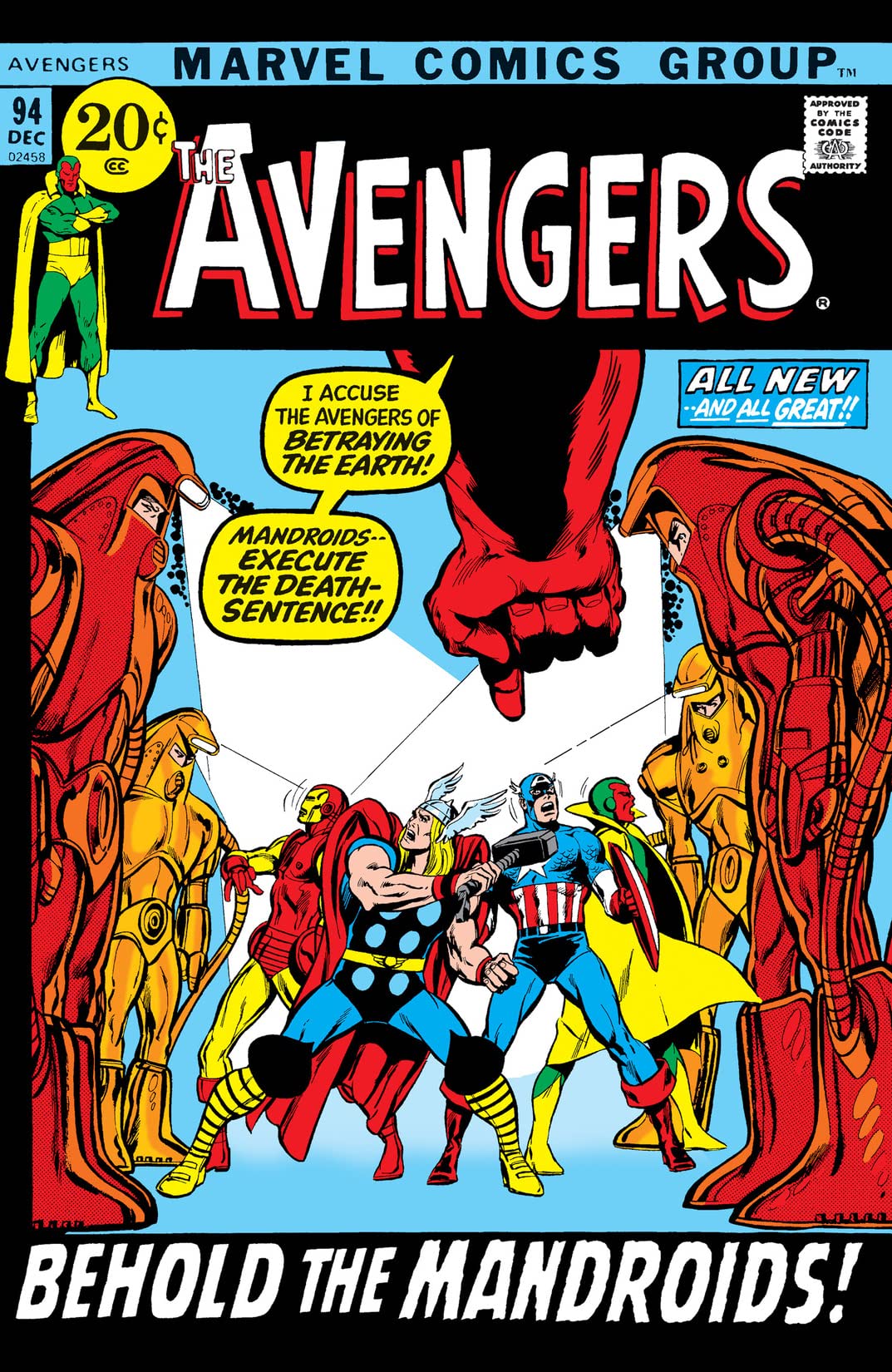 The Avengers #94 cover