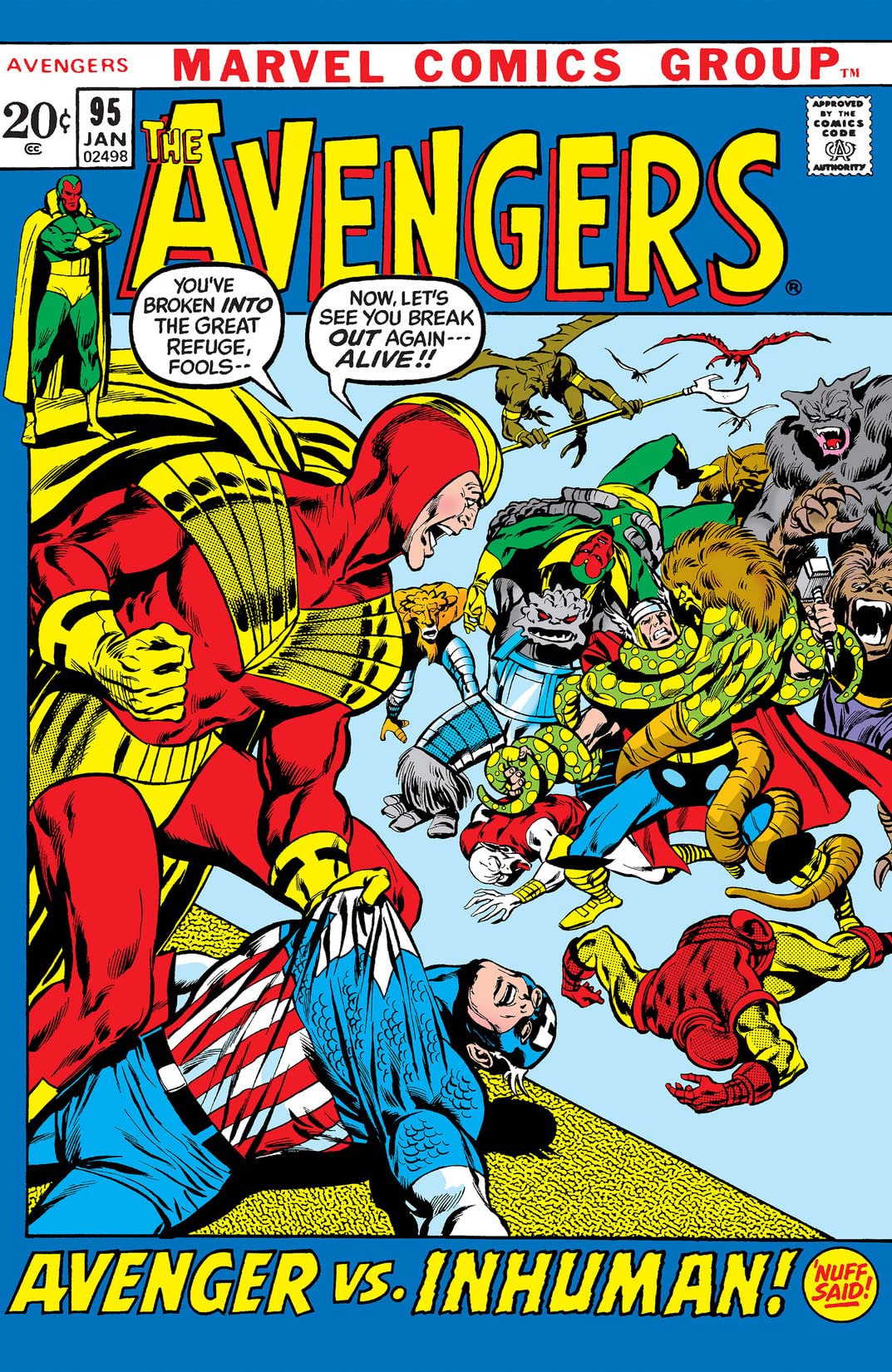 The Avengers #95 cover