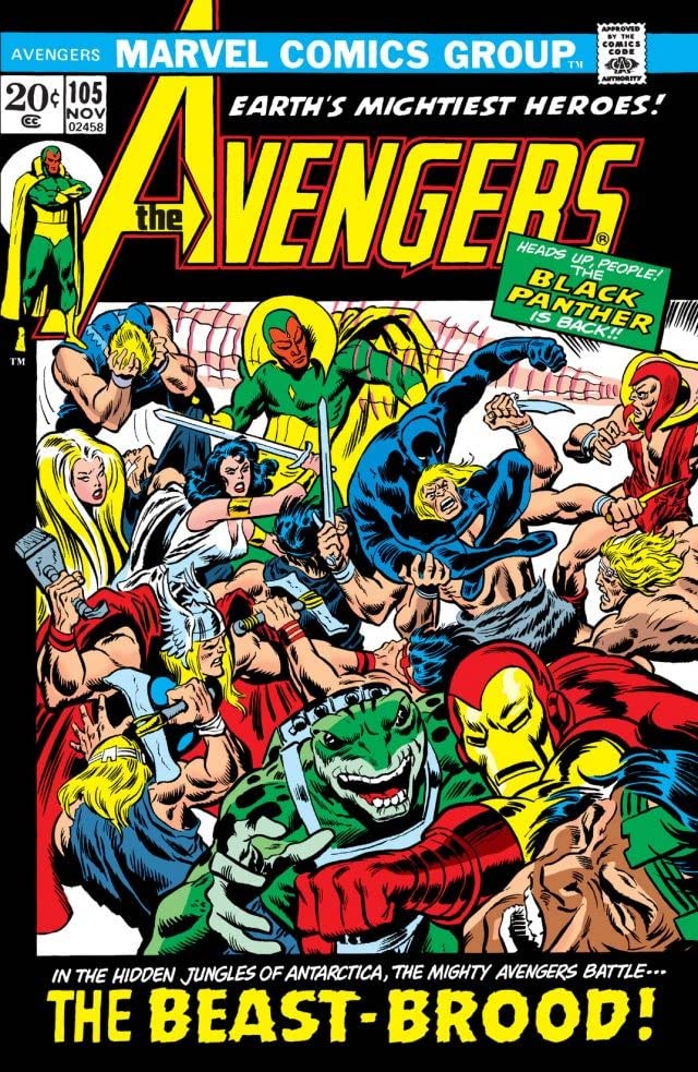 The Avengers #105 cover