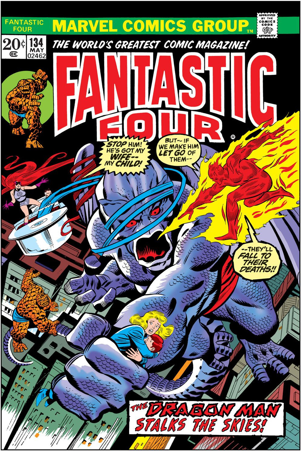 Fantastic Four #134 cover