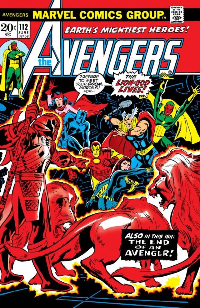 The Avengers #112 cover
