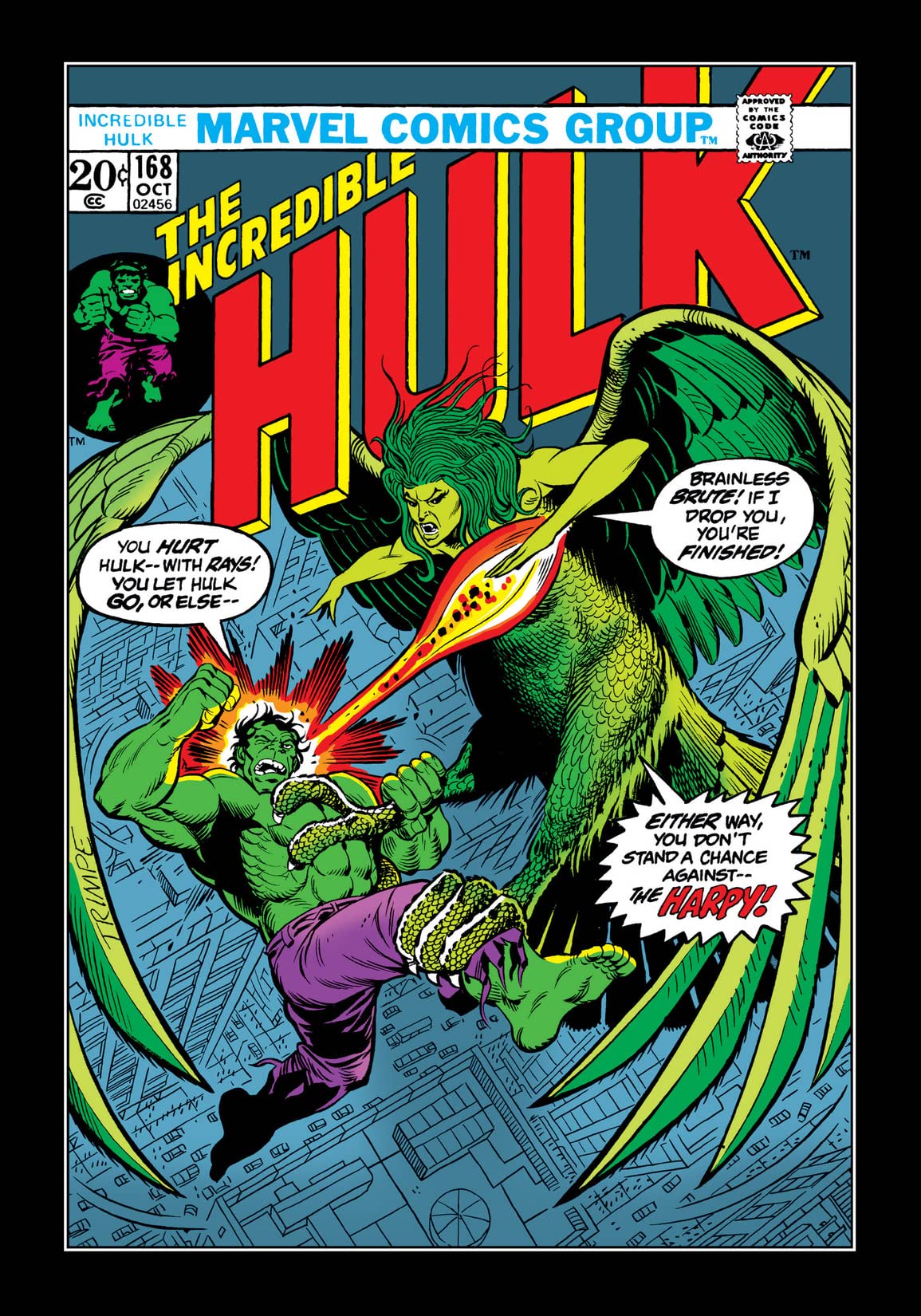 The Incredible Hulk #168 cover