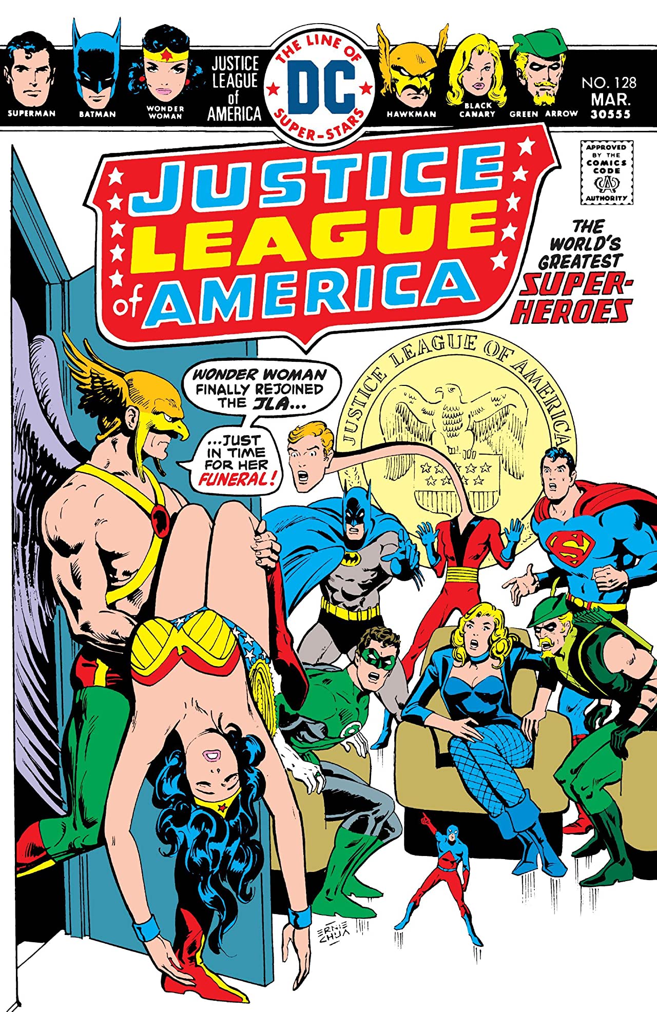 Justice League of America #128 cover