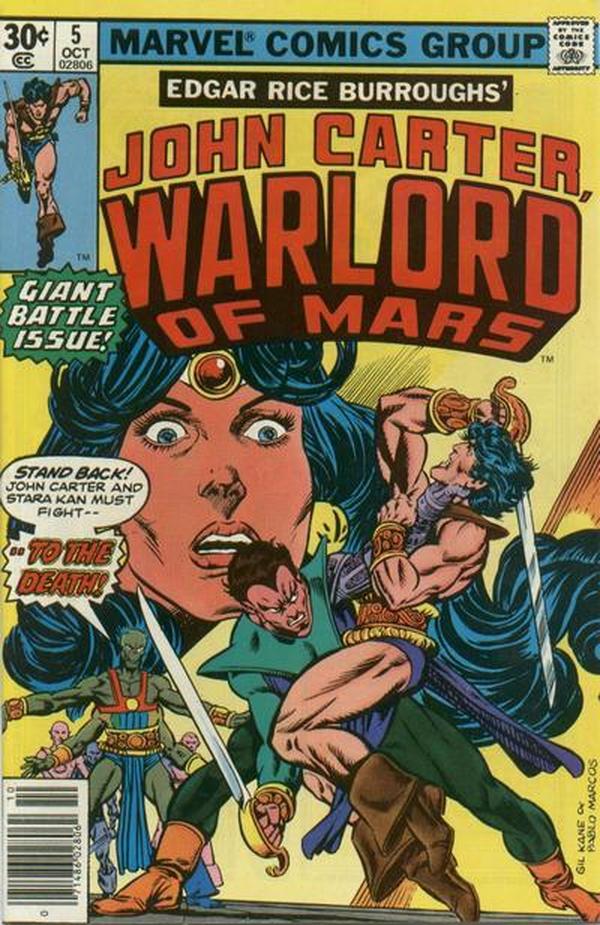 John Carter, Warlord of Mars #5 cover