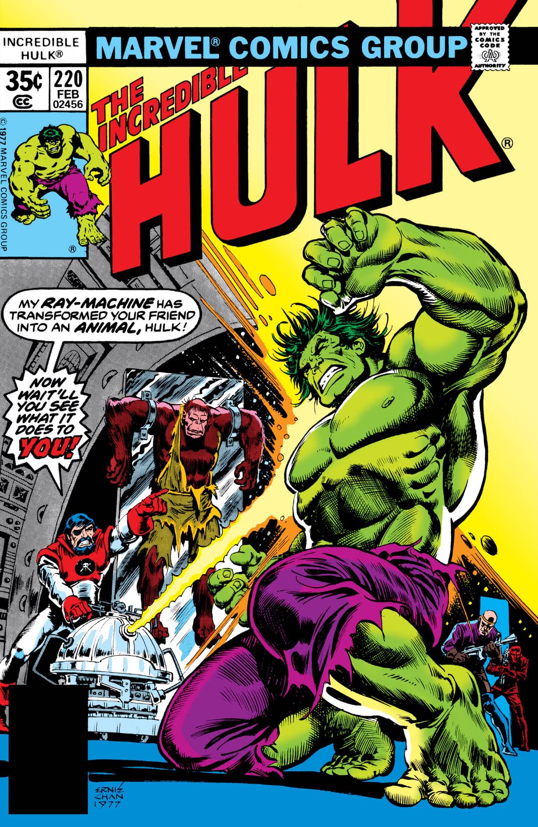 The Incredible Hulk #220 cover