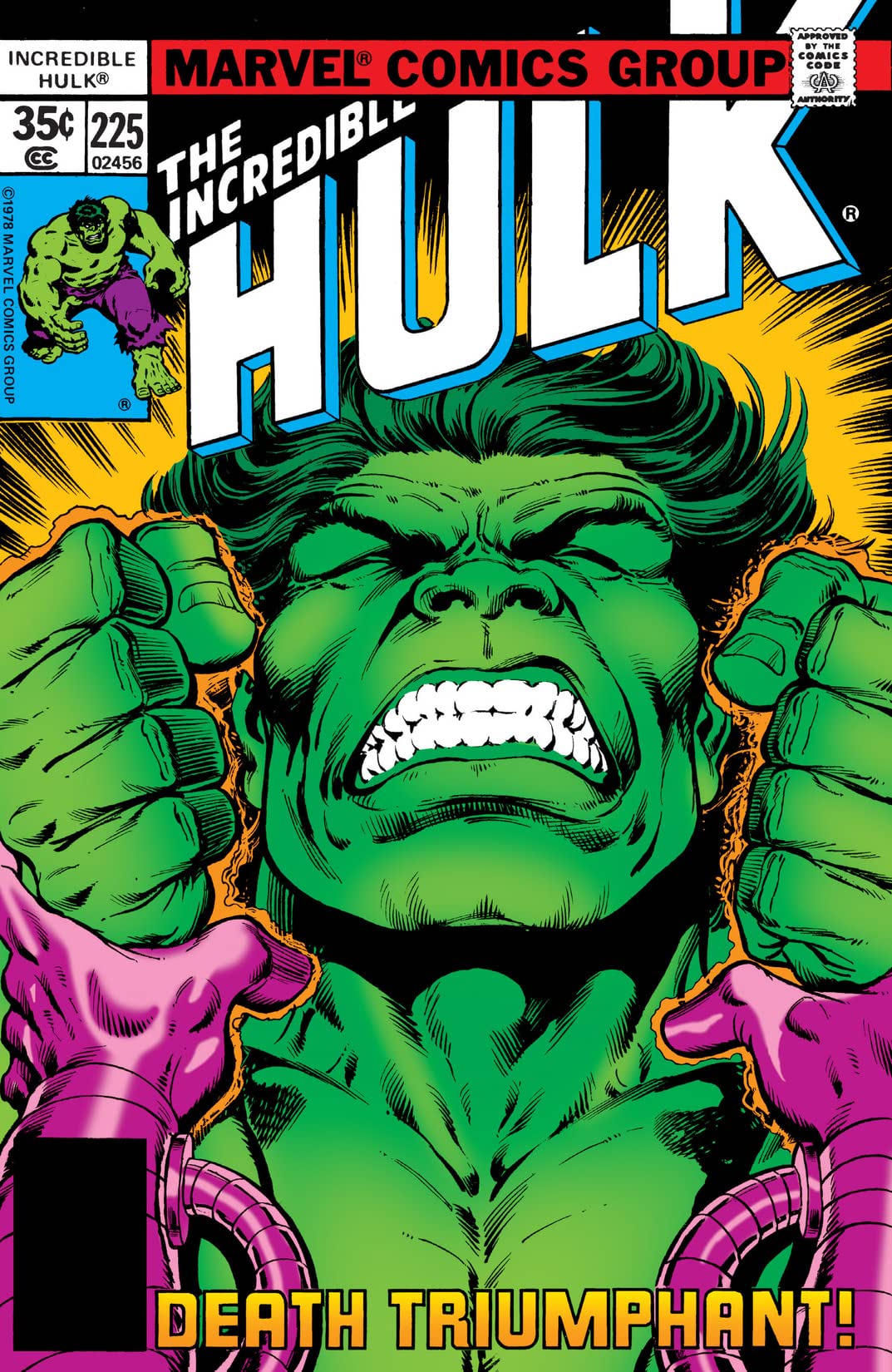 The Incredible Hulk #225 cover