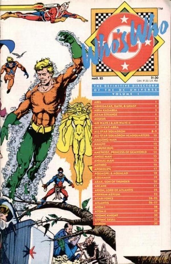 Who's Who: The Definitive Directory of the DC Universe #1 cover