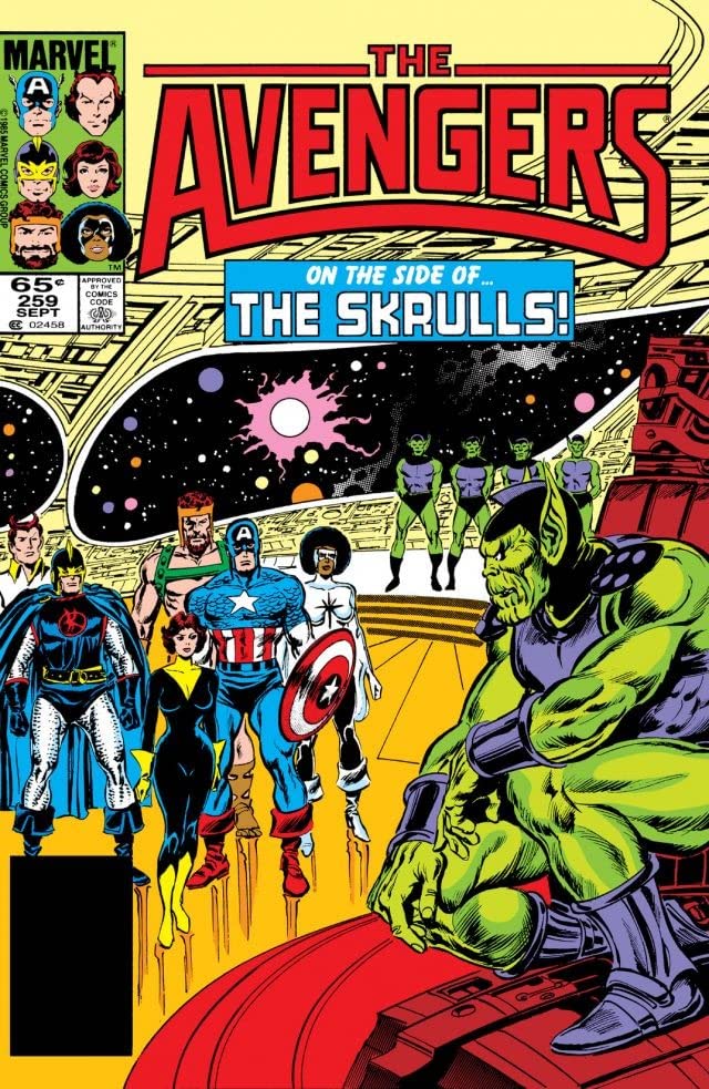 The Avengers #259 cover