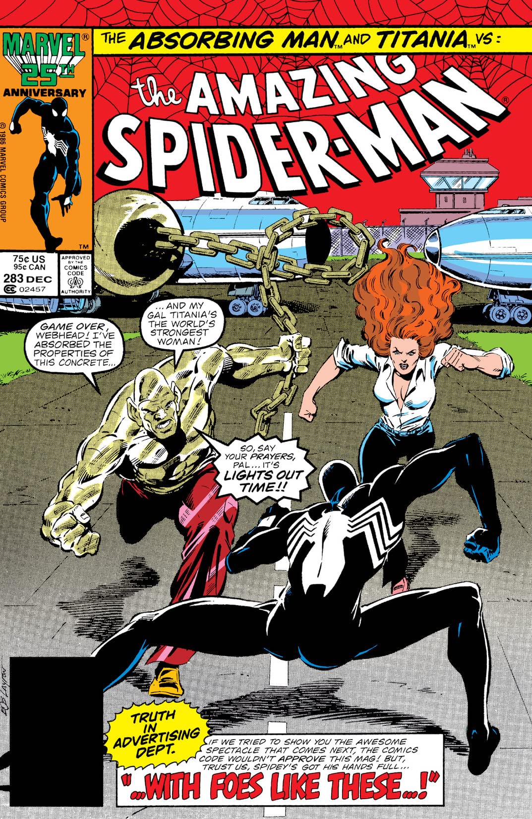 The Amazing Spider-Man #283 cover