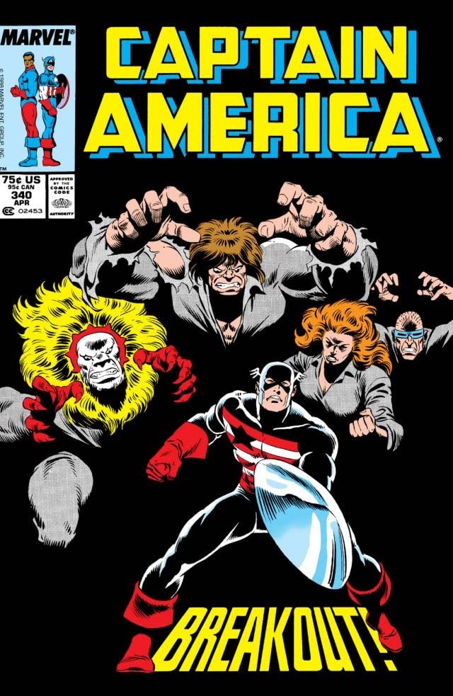 Captain America #340 cover