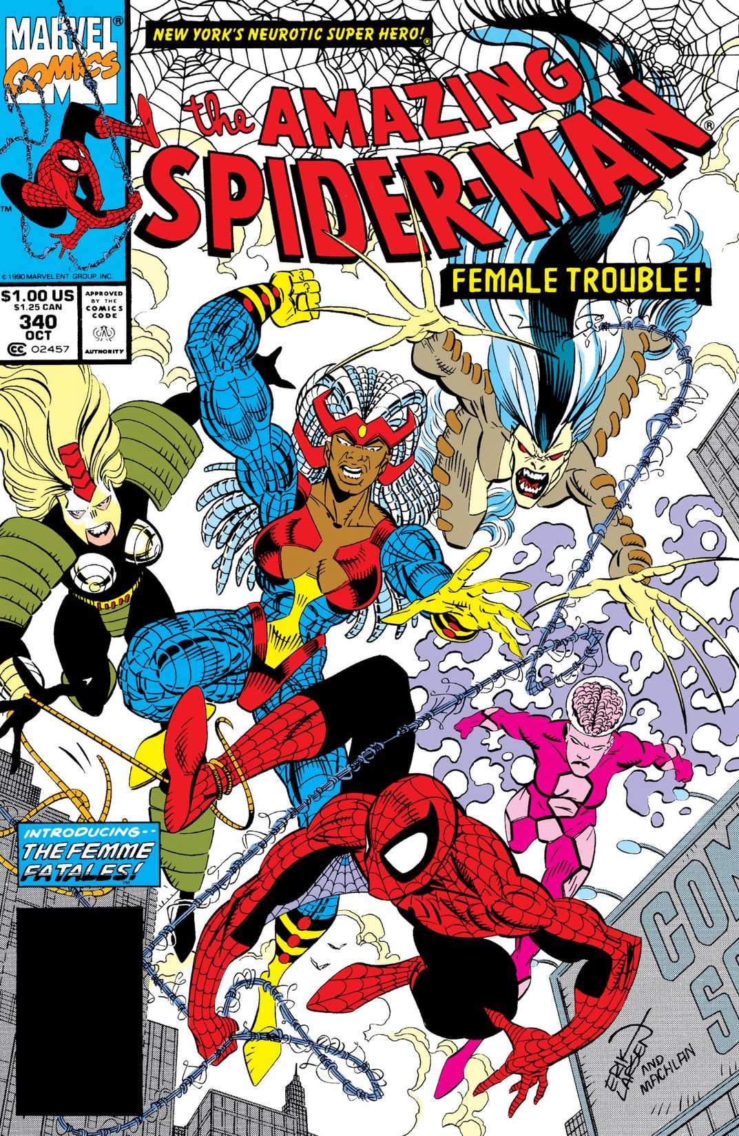 The Amazing Spider-Man #340 cover
