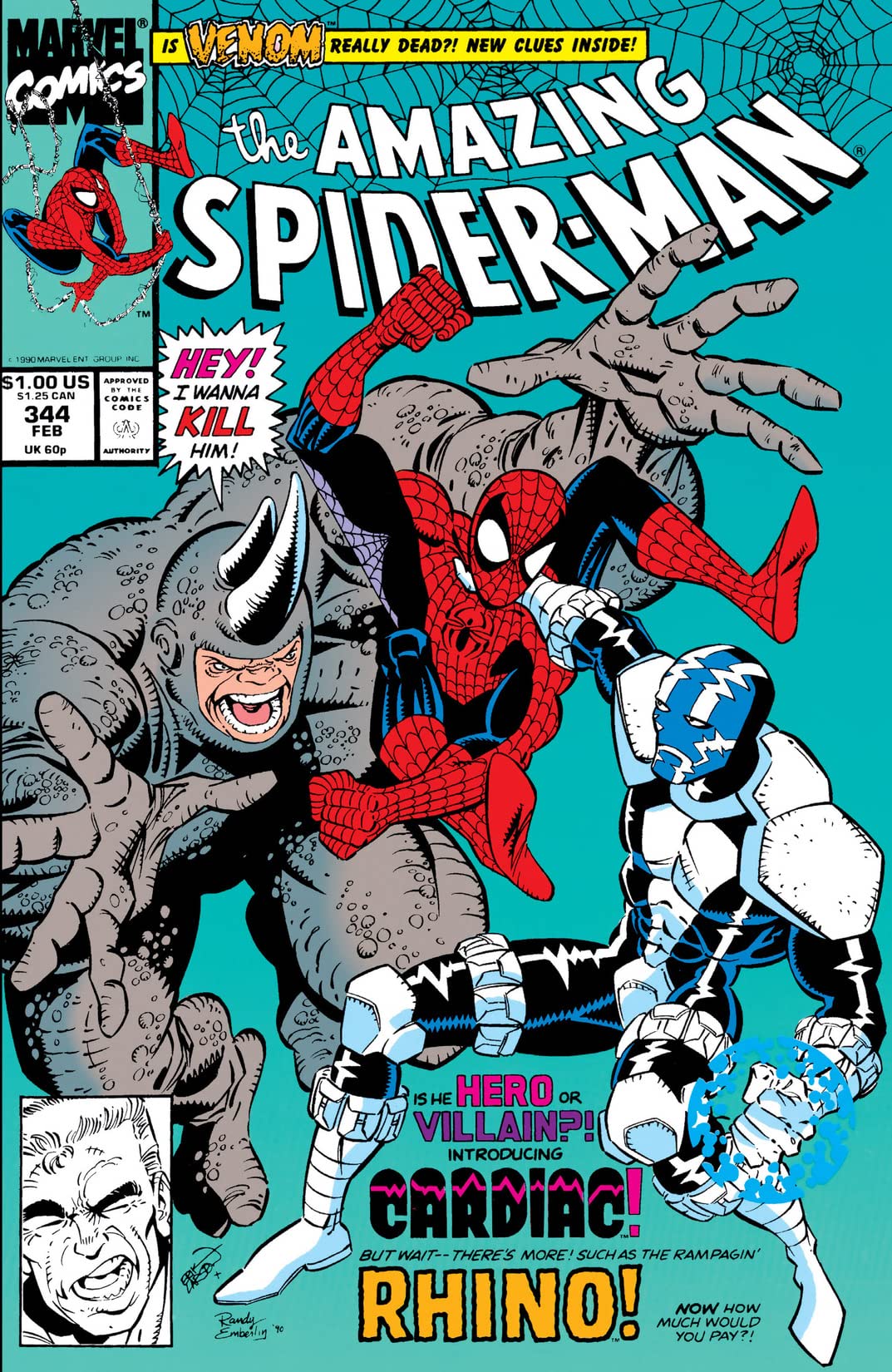 The Amazing Spider-Man #344 cover