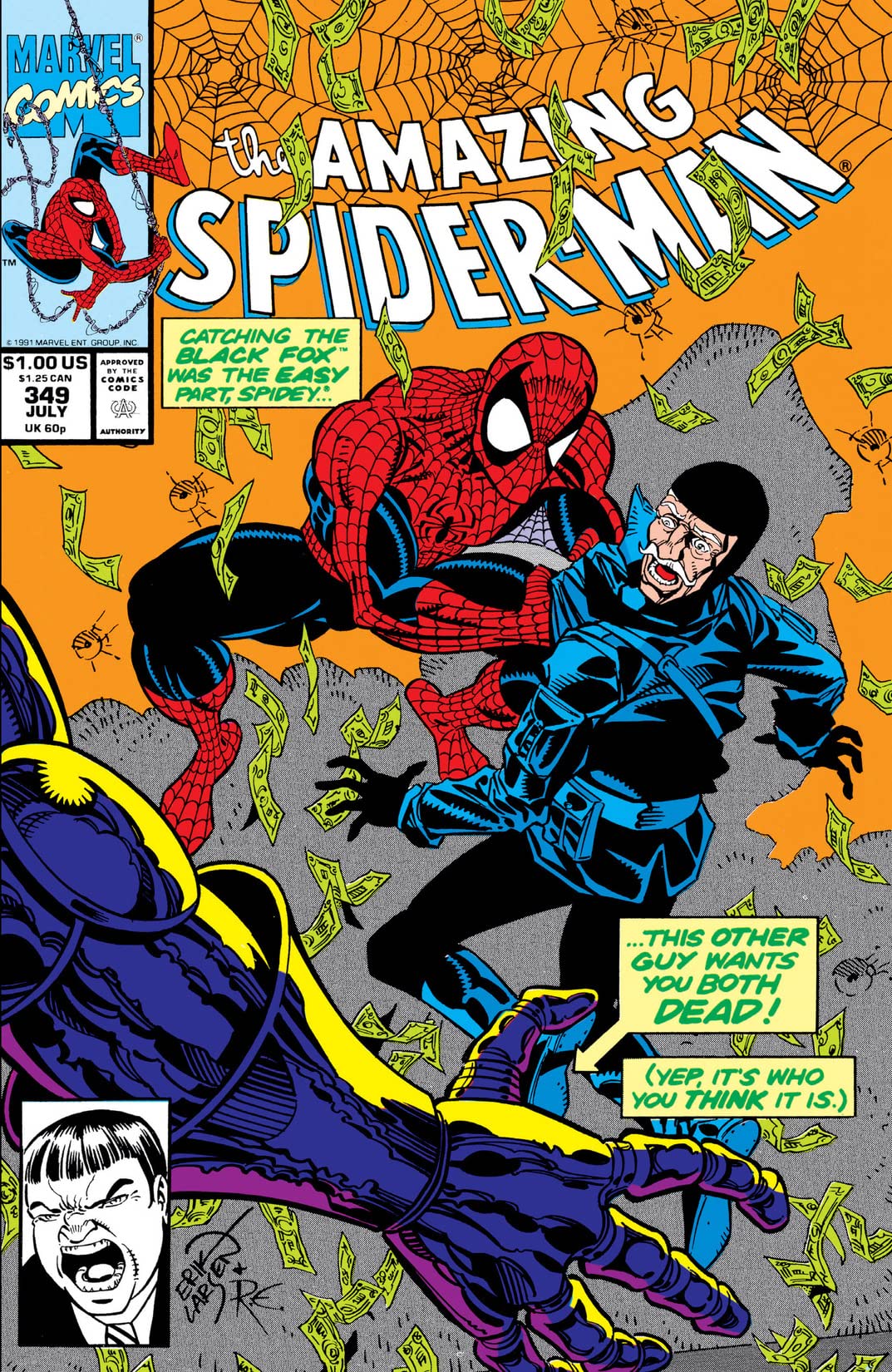 The Amazing Spider-Man #349 cover