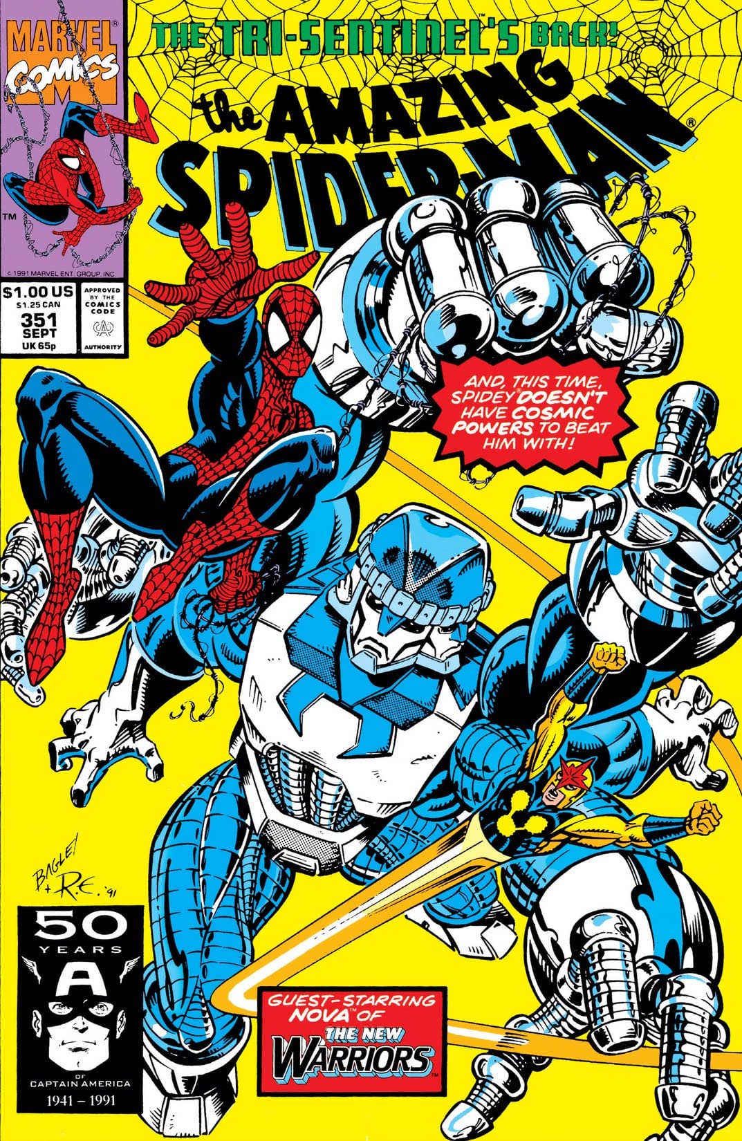 The Amazing Spider-Man #351 cover