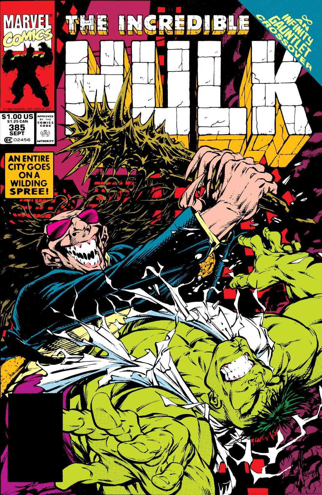 The Incredible Hulk #385 cover