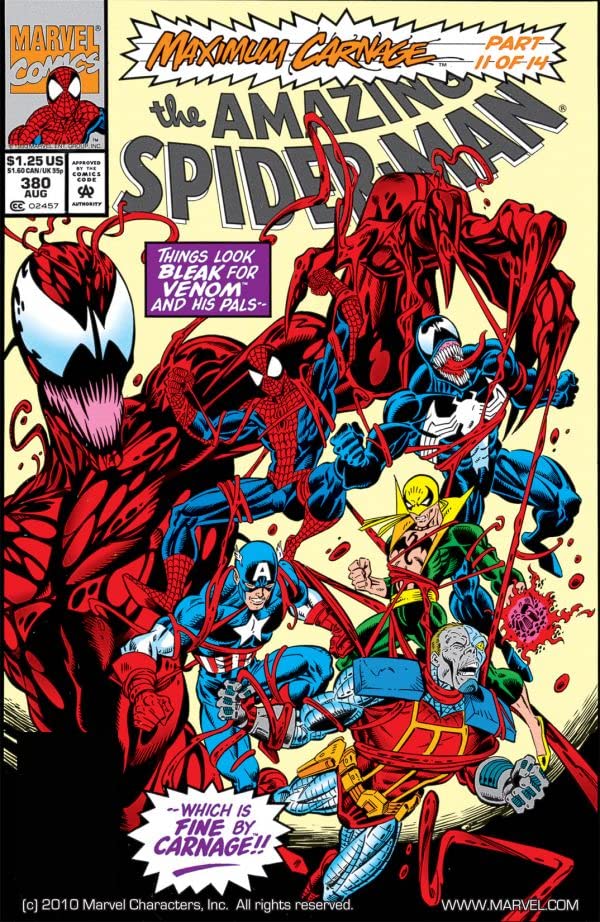The Amazing Spider-Man #380 cover