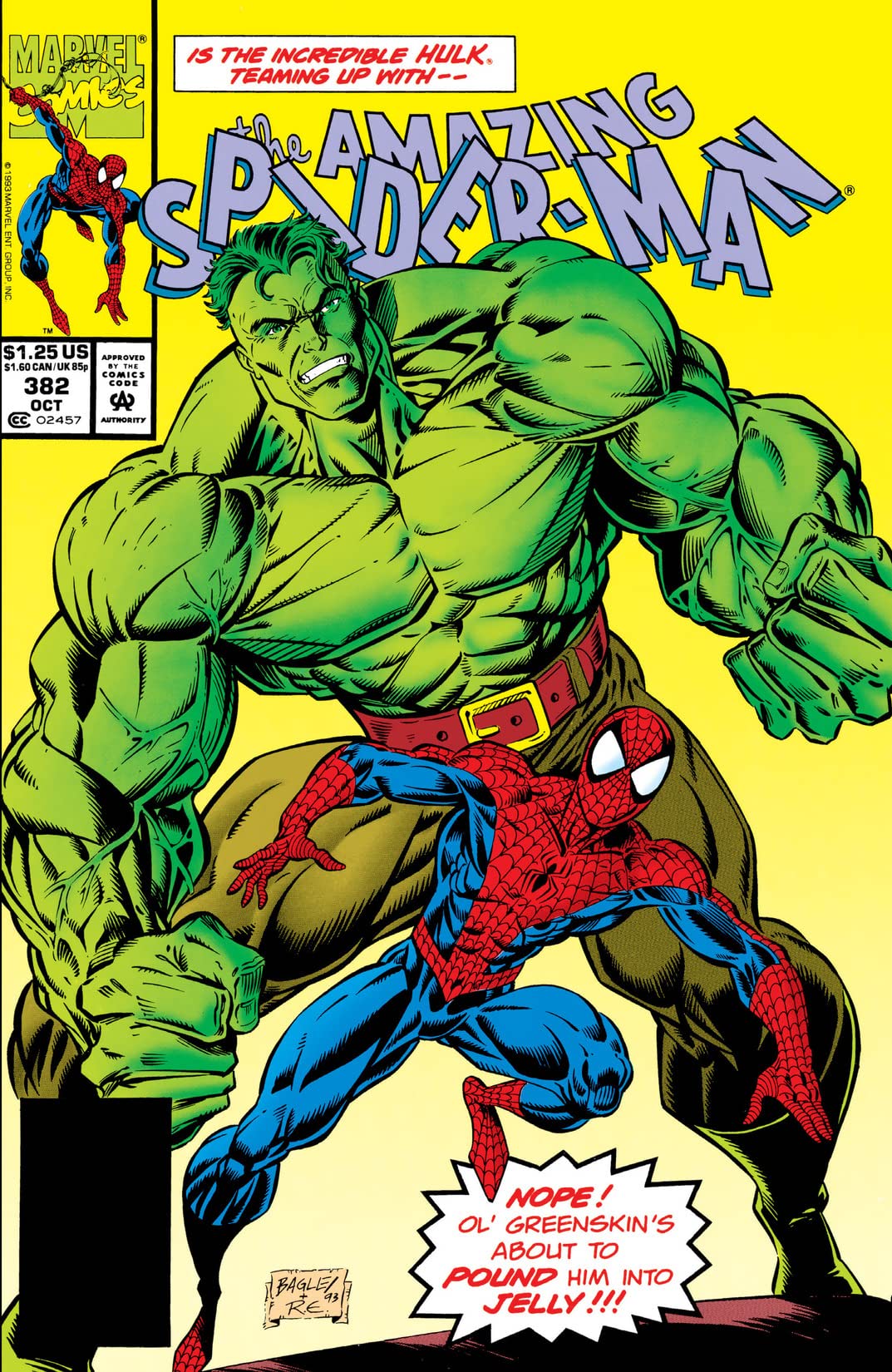 The Amazing Spider-Man #382 cover