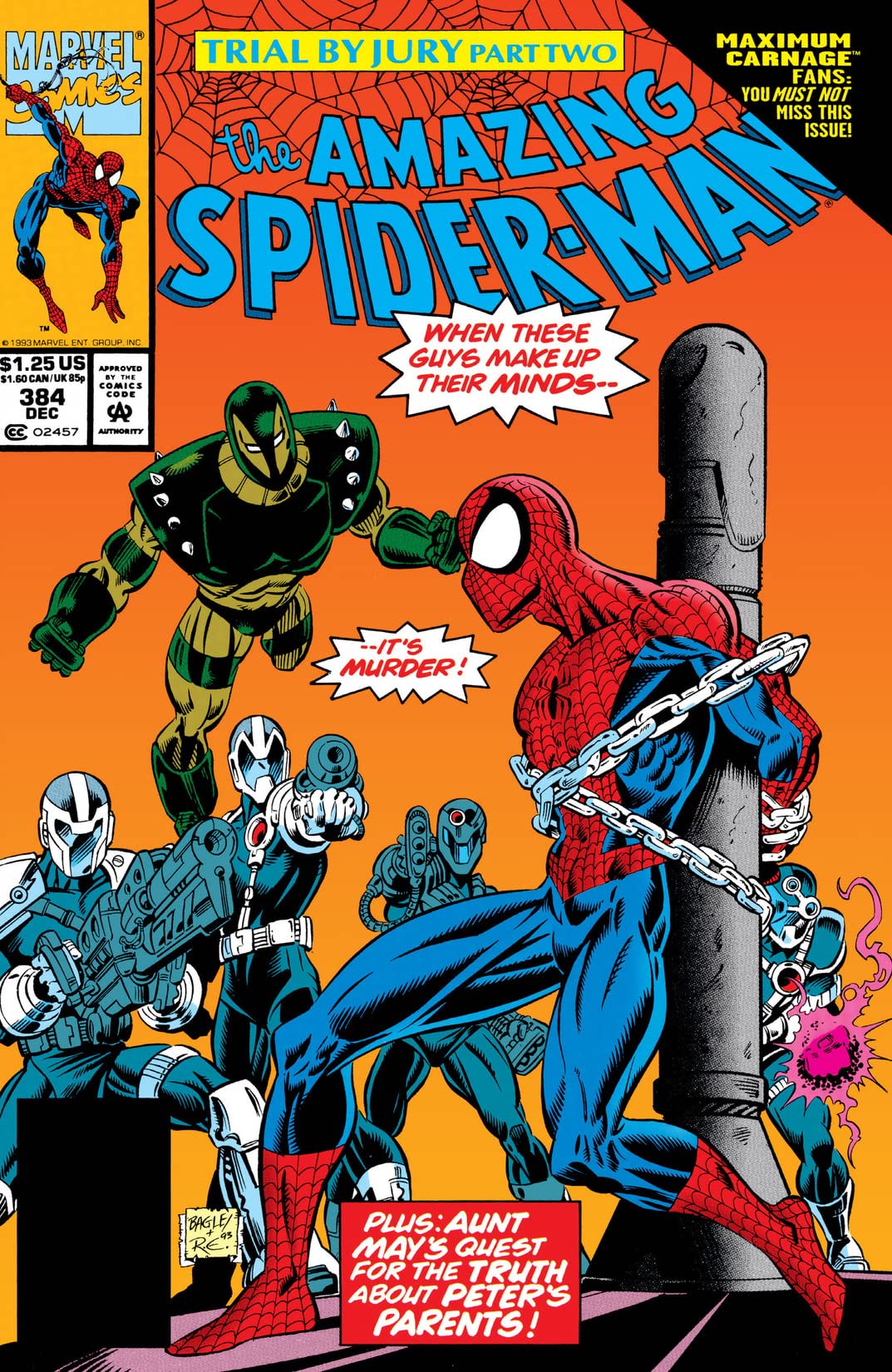 The Amazing Spider-Man #384 cover