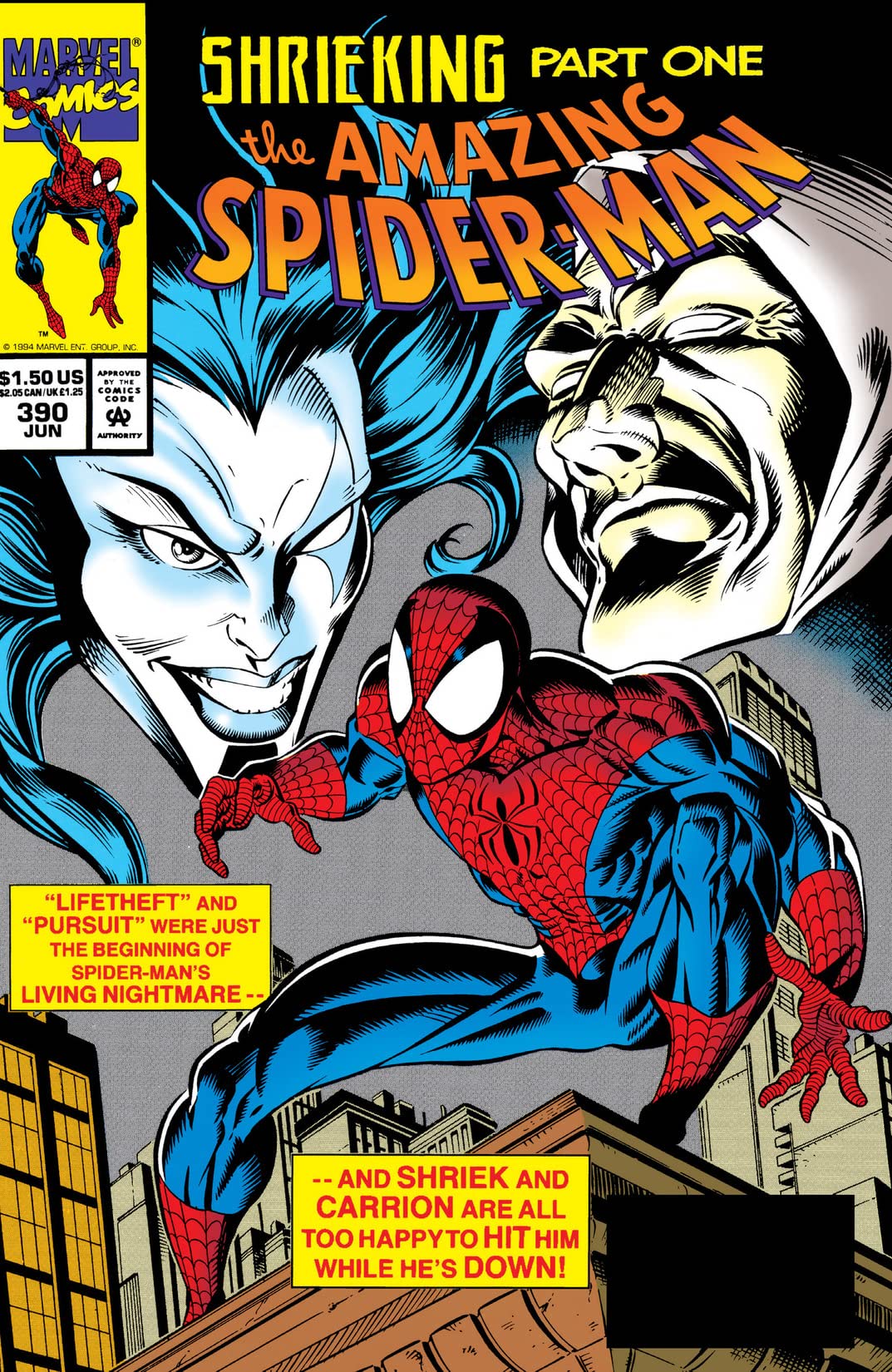 The Amazing Spider-Man #390 cover