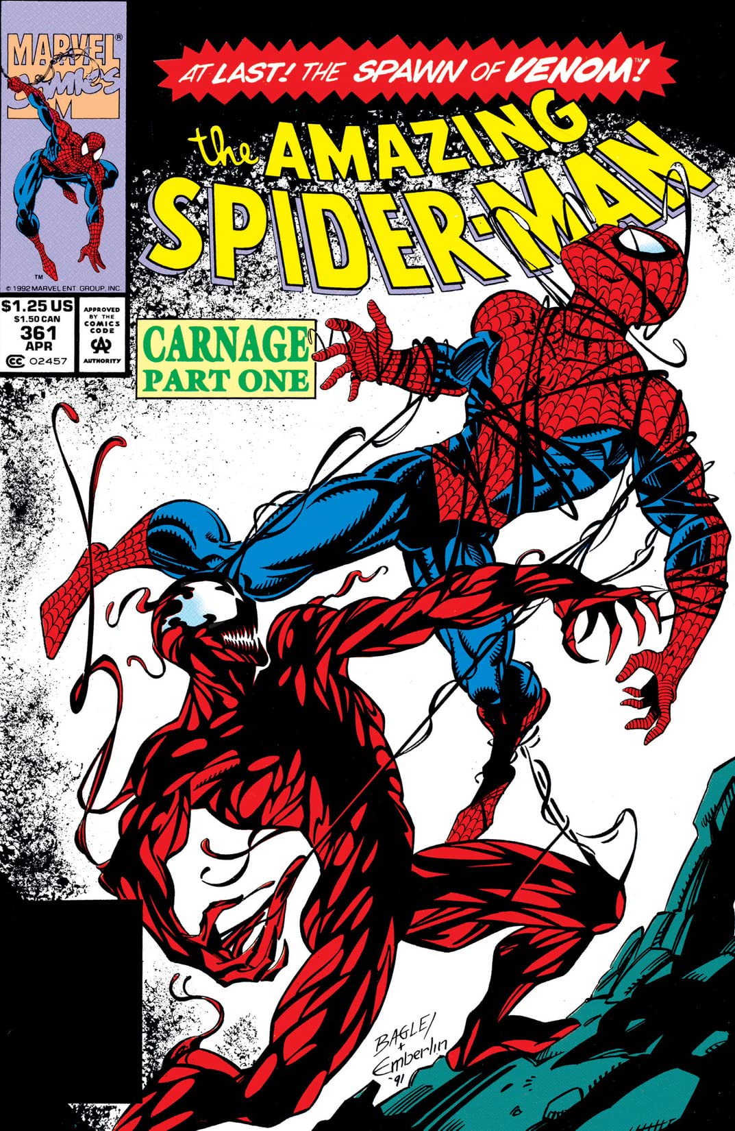 The Amazing Spider-Man #361 cover