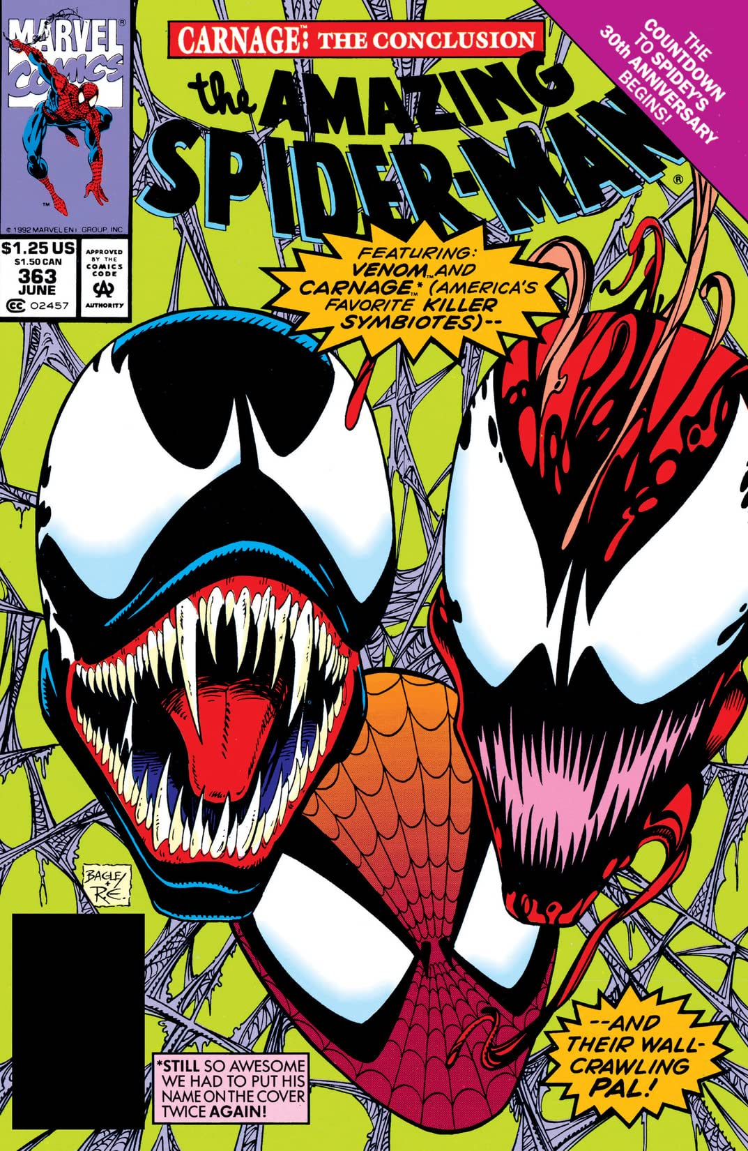 The Amazing Spider-Man #363 cover