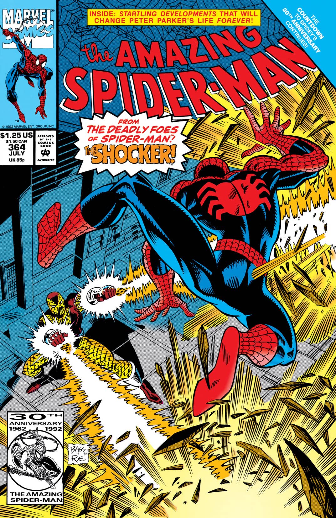 The Amazing Spider-Man #364 cover