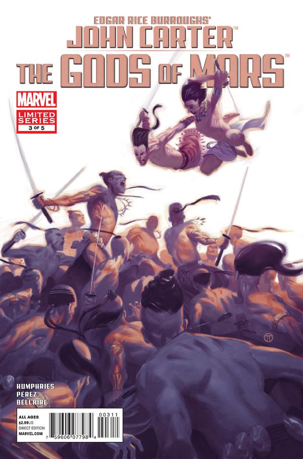 John Carter: The Gods of Mars #3 cover