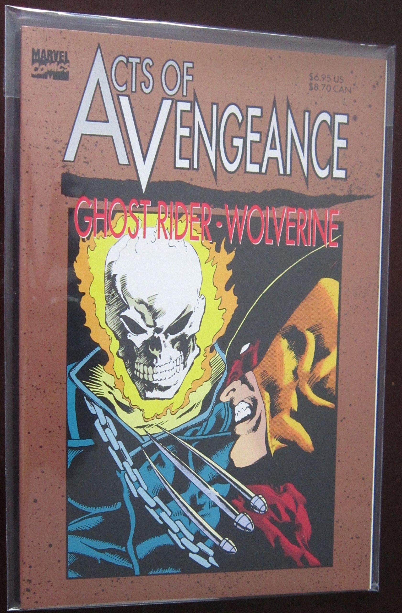 Wolverine and Ghost Rider in Acts of Vengeance #[nn] cover