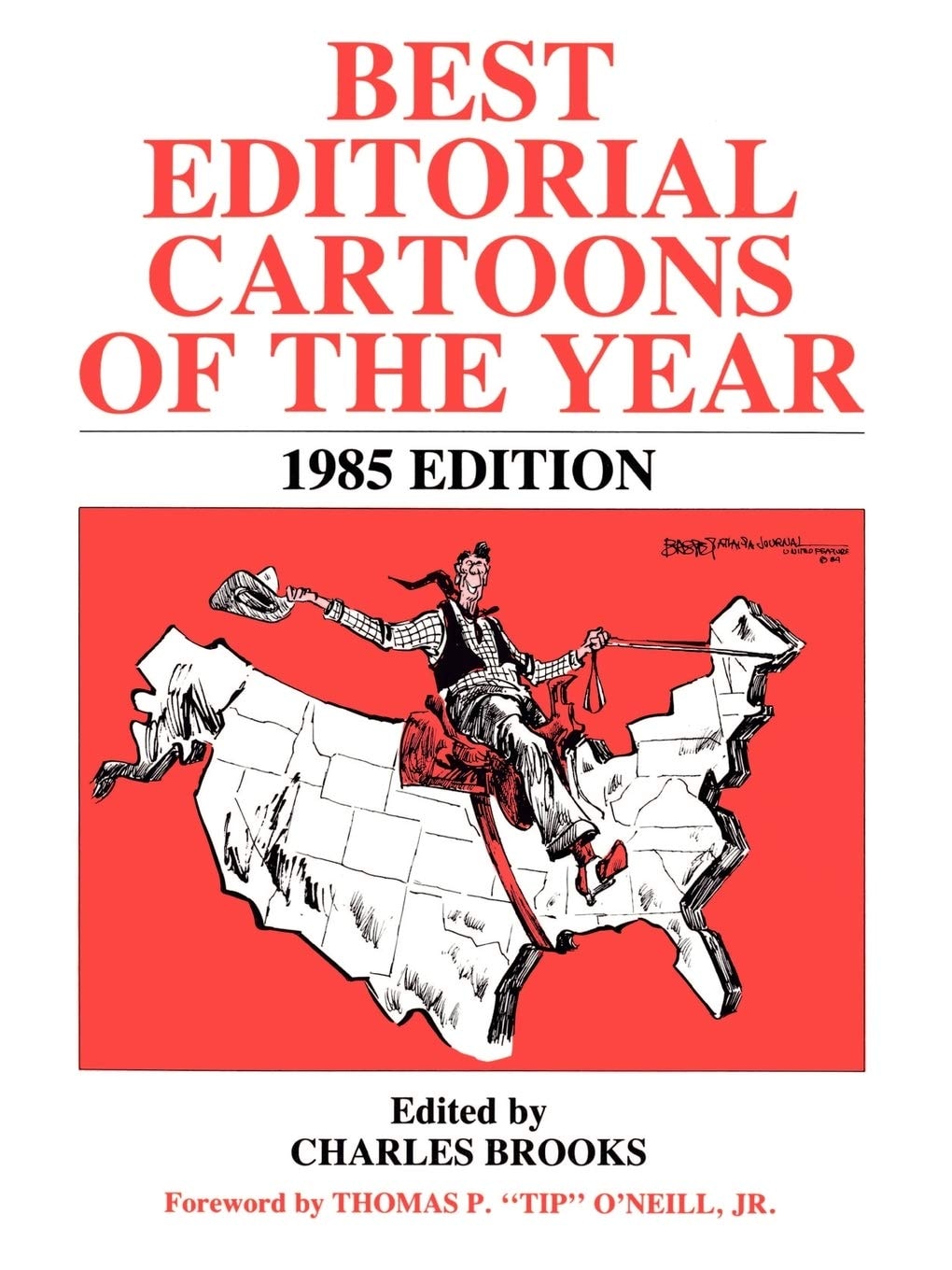 Best Editorial Cartoons of the Year #1985 cover