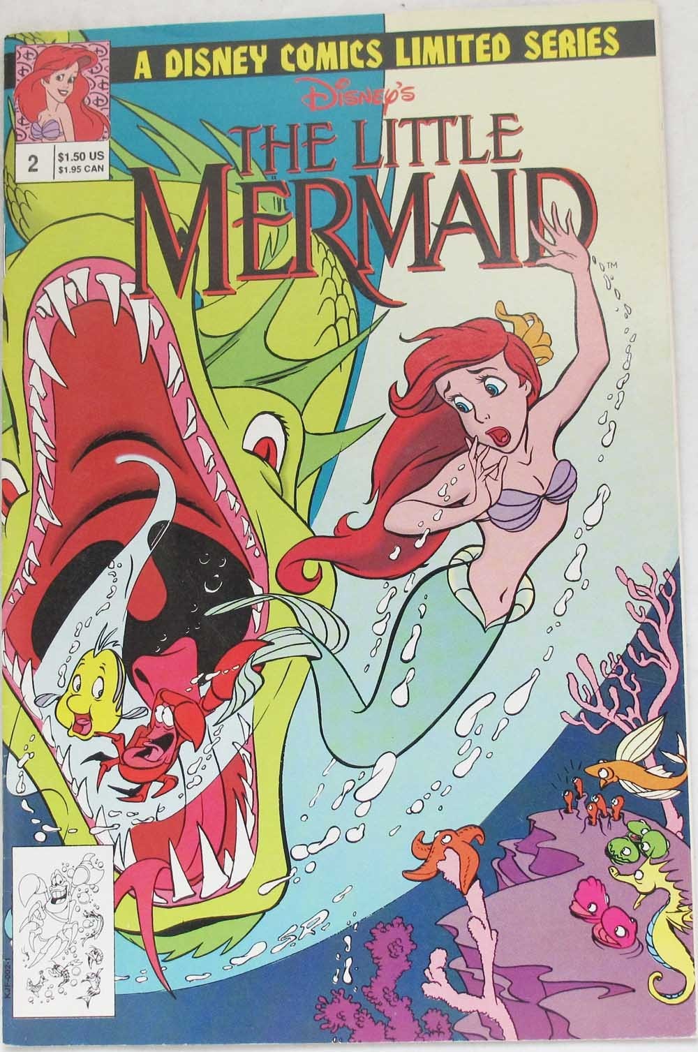Disney's the Little Mermaid Limited Series #2 cover