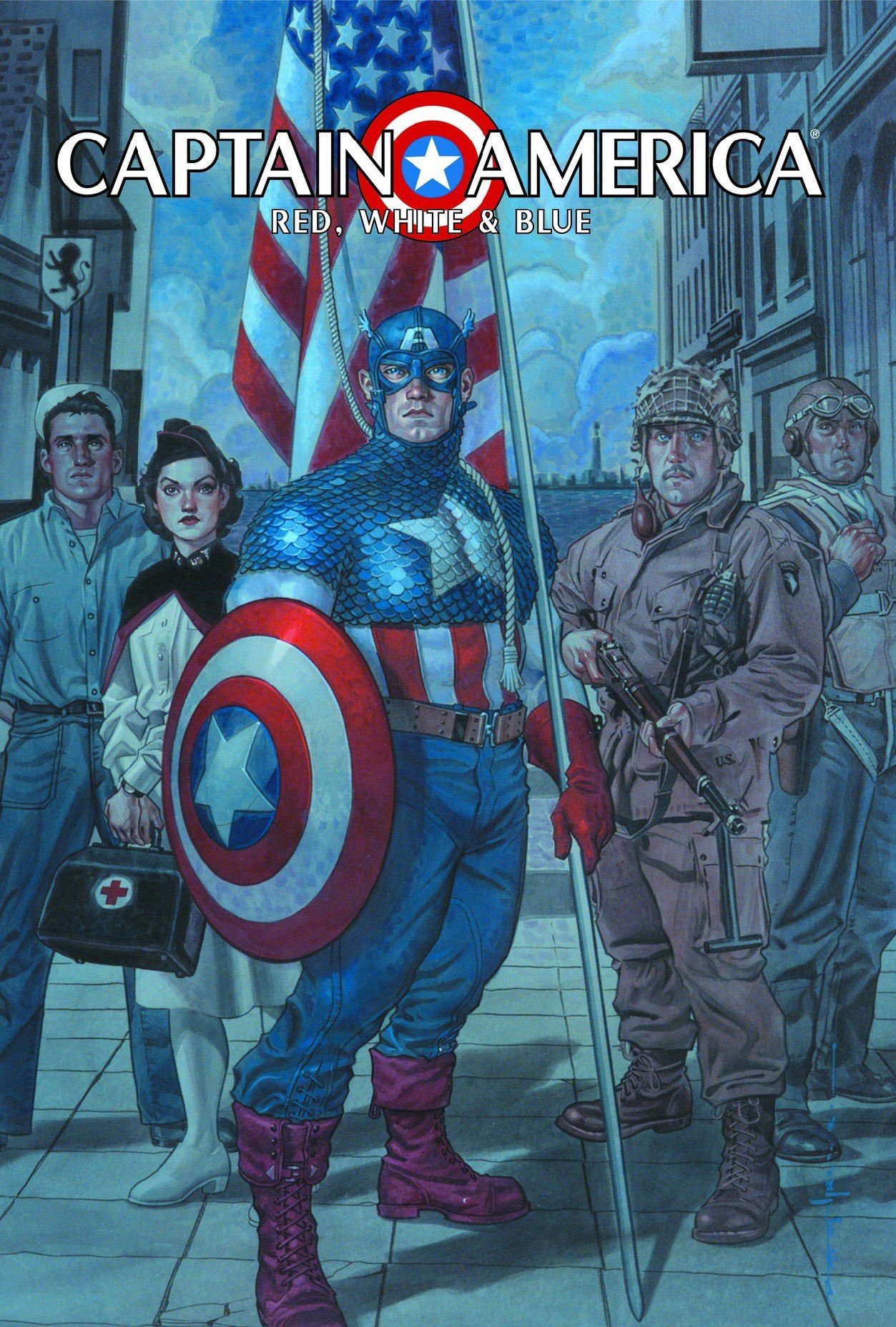 Captain America: Red, White & Blue TPB #[nn] cover
