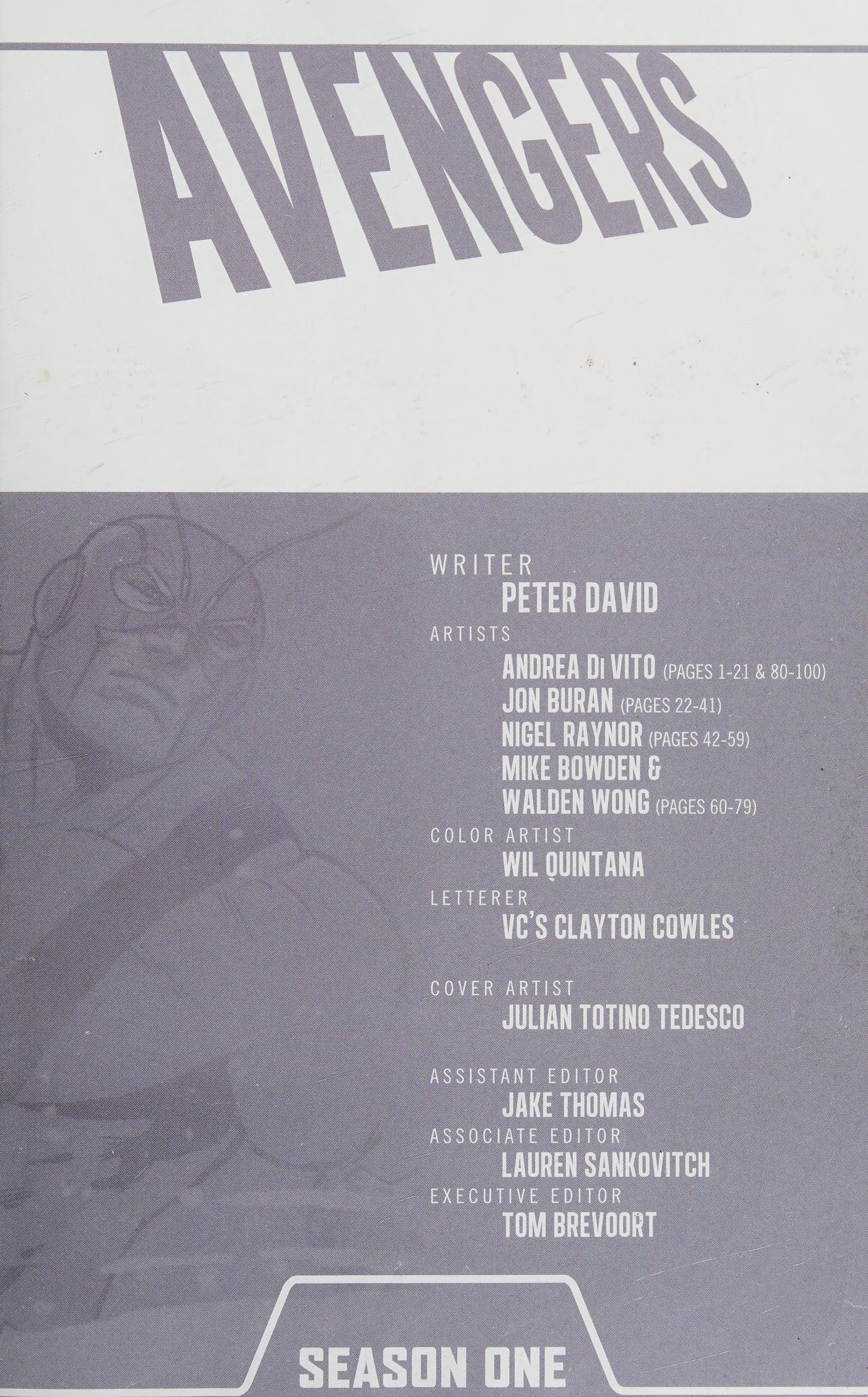 Avengers: Season One #[nn]