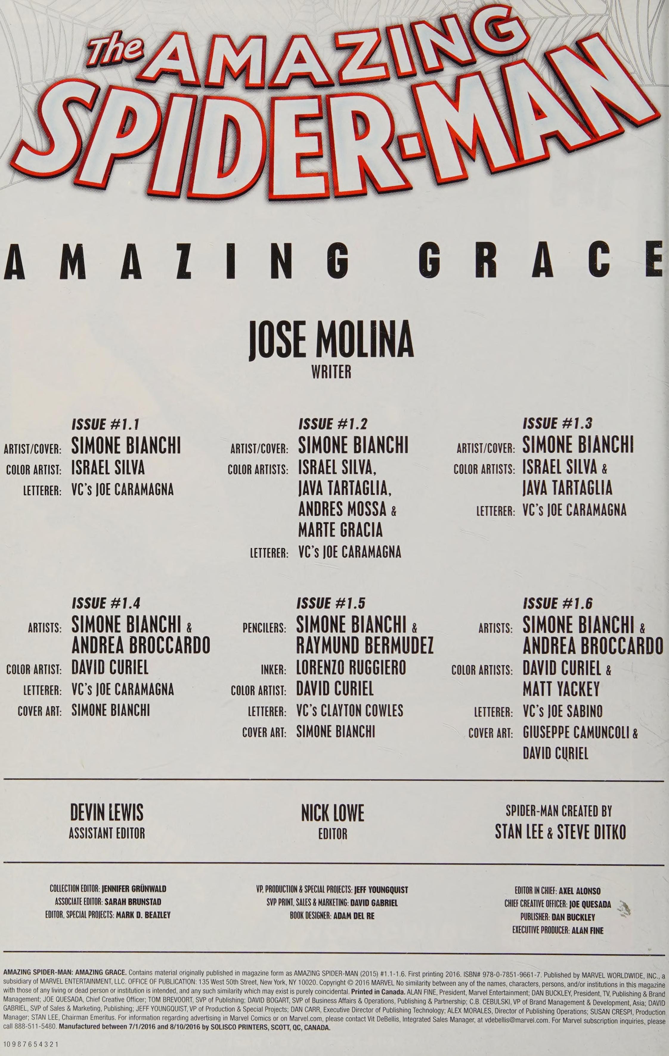 Amazing Spider-Man: Amazing Grace #[nn] cover