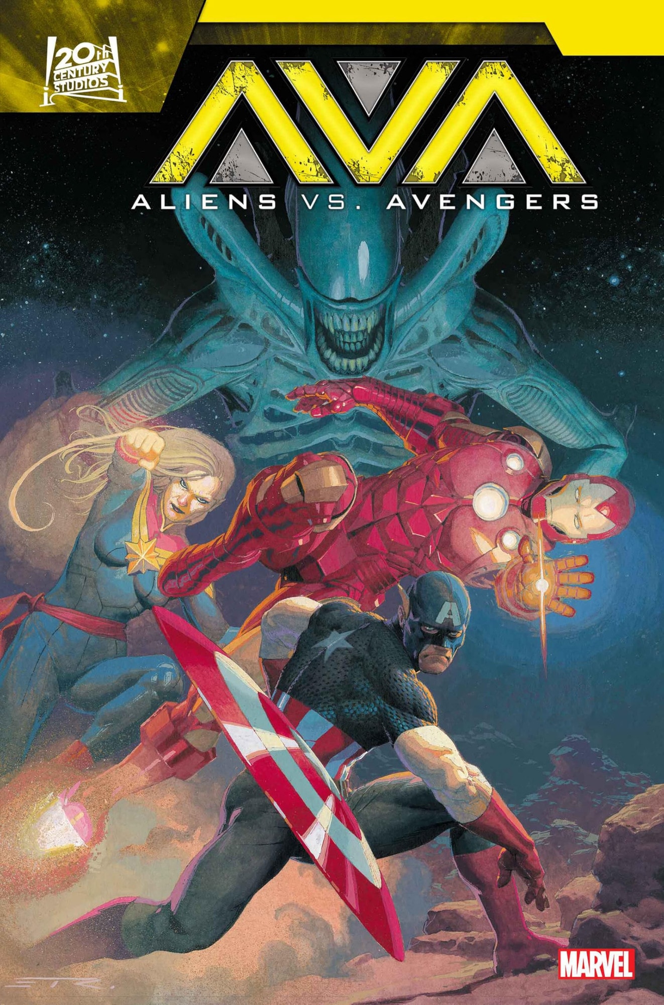 Aliens vs. Avengers #[nn] cover
