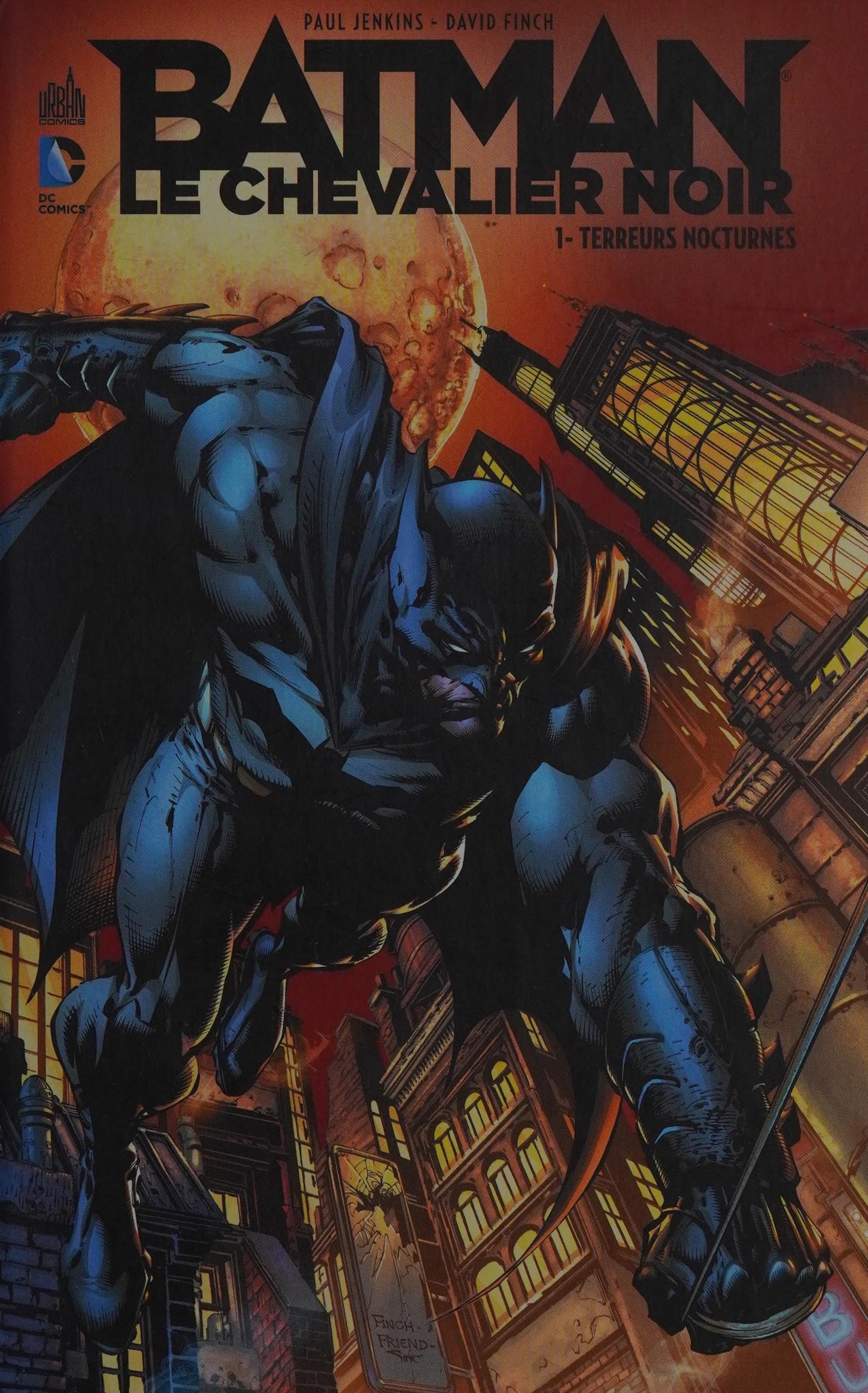 Batman Le chevalier noir #1 cover