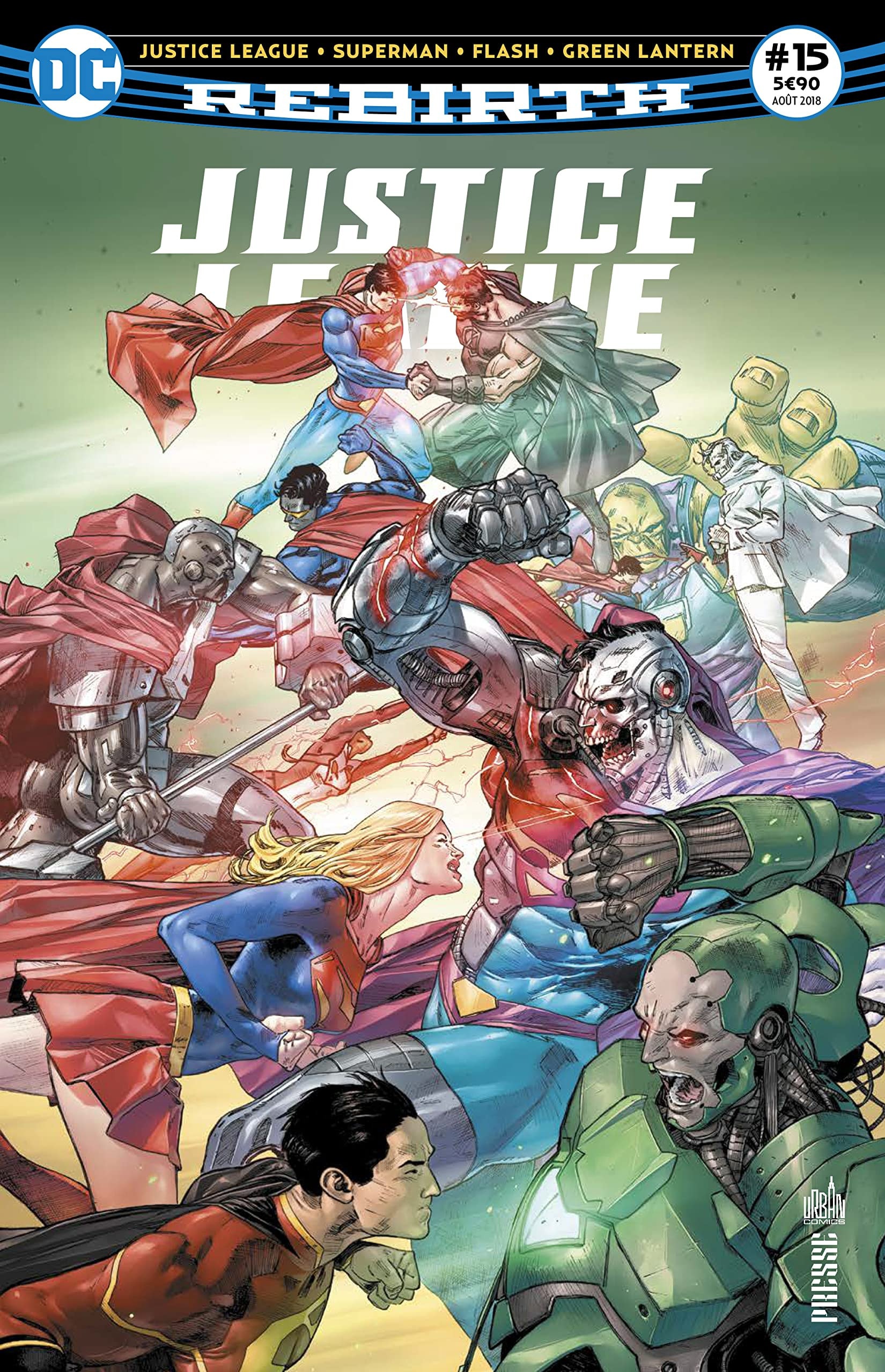 Justice League Rebirth #15 cover
