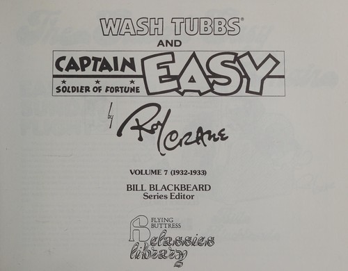 Wash Tubbs and Captain Easy #7 cover