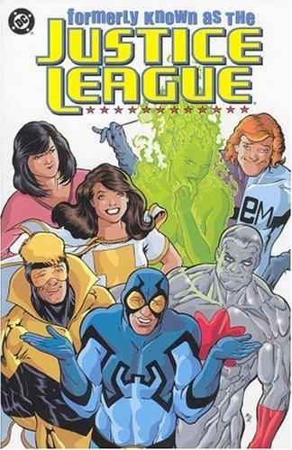 Formerly Known as the Justice League #[nn] cover