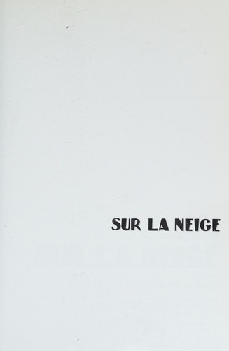 Sur la neige #[nn] cover