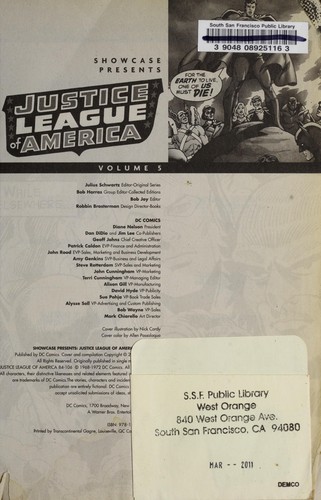 Showcase Presents: Justice League of America #4 cover