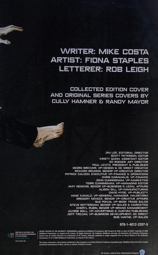 Secret History of the Authority: Hawksmoor #[nn] cover