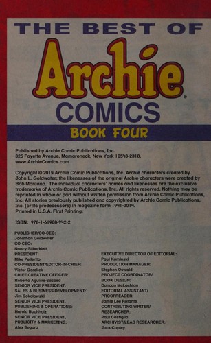 The Best of Archie Comics #4 cover