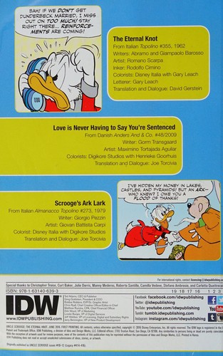 Uncle Scrooge: The Eternal Knot #[nn] cover