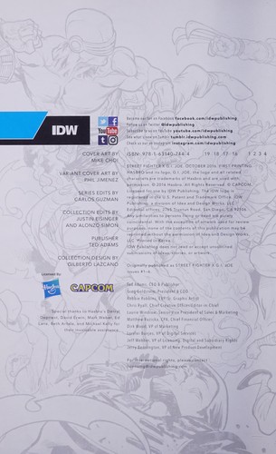 Street Fighter X G.I. Joe #1 cover