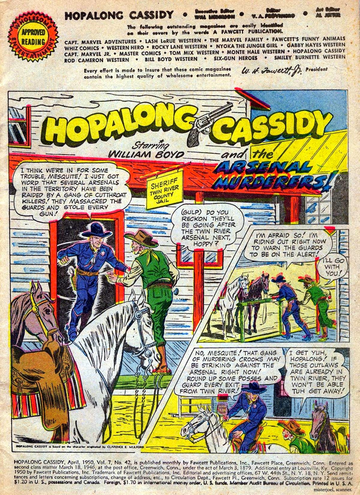 Hopalong Cassidy #42 cover