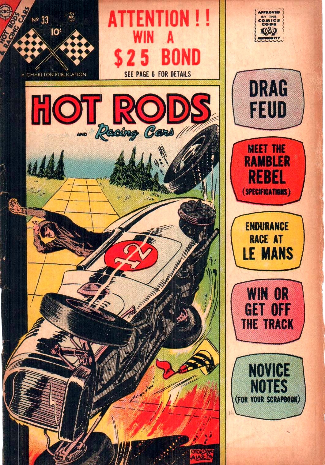 Hot Rods and Racing Cars #33 cover