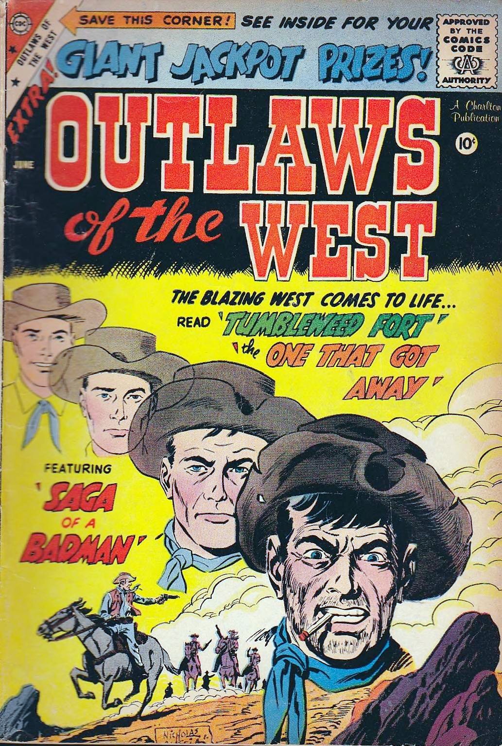 Outlaws of the West #20 cover
