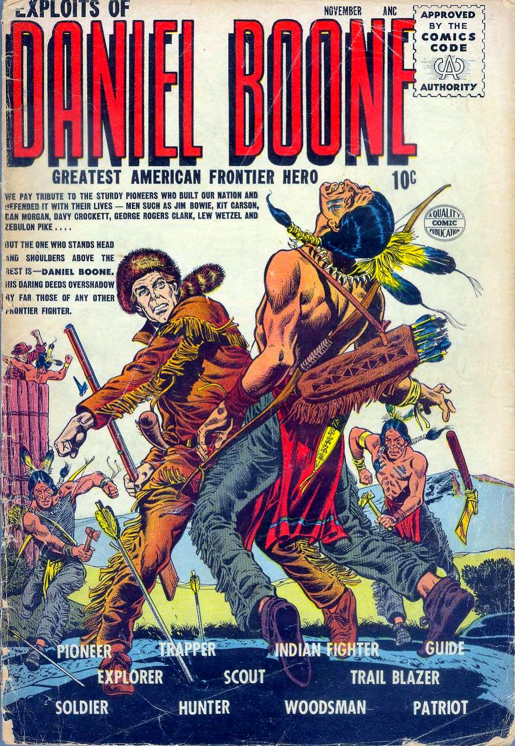 Exploits of Daniel Boone #1 cover